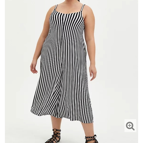 Torrid Striped Jumpsuit - Picture 5 of 5